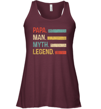 Load image into Gallery viewer, Papa Man Myth Legend T Shirt Vintage For Mens Dad Father Gifts Women Racerback Tank