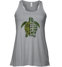 Load image into Gallery viewer, And into the ocean i go to lose my mind and find my soul tees Women Racerback Tank