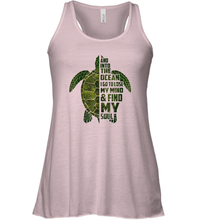 Load image into Gallery viewer, And into the ocean i go to lose my mind and find my soul tees Women Racerback Tank