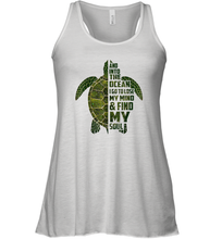 Load image into Gallery viewer, And into the ocean i go to lose my mind and find my soul tees Women Racerback Tank