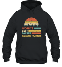 Load image into Gallery viewer, World's Best Farter, I Mean Father T Shirt Funny Dad Vintage Gift Unisex Hooded Sweatshirt
