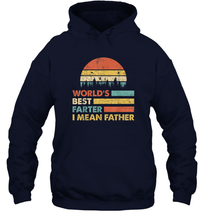 Load image into Gallery viewer, World's Best Farter, I Mean Father T Shirt Funny Dad Vintage Gift Unisex Hooded Sweatshirt