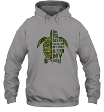 Load image into Gallery viewer, And into the ocean i go to lose my mind and find my soul tees Unisex Hooded Sweatshirt