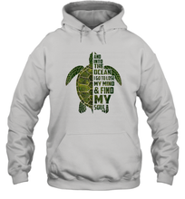Load image into Gallery viewer, And into the ocean i go to lose my mind and find my soul tees Unisex Hooded Sweatshirt