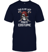Load image into Gallery viewer, Womens This Is My Lazy Pirate Costume T shirt Funny Halloween Men Cotton T-Shirt