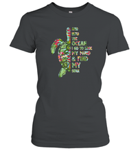 Load image into Gallery viewer, And Into The Ocean I Go To Lose My Mind Women Cotton T-Shirt