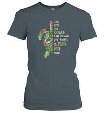 Load image into Gallery viewer, And Into The Ocean I Go To Lose My Mind Women Cotton T-Shirt