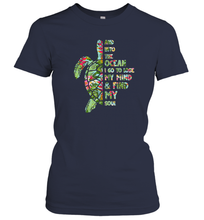 Load image into Gallery viewer, And Into The Ocean I Go To Lose My Mind Women Cotton T-Shirt