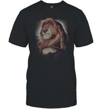 Load image into Gallery viewer, Disney Lion King Mufasa Pride Rock Dot Art Retro Portrait Men Cotton T-Shirt