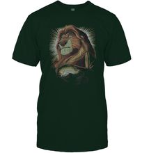 Load image into Gallery viewer, Disney Lion King Mufasa Pride Rock Dot Art Retro Portrait Men Cotton T-Shirt