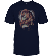 Load image into Gallery viewer, Disney Lion King Mufasa Pride Rock Dot Art Retro Portrait Men Cotton T-Shirt