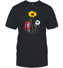 Load image into Gallery viewer, You Are My Sunshine Sunflower Jack Skellington Sally Men Cotton T-Shirt