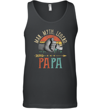Load image into Gallery viewer, Papa Man Myth Legend T Shirt Vintage For Men Dad Father Men Cotton Tank Top