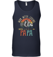 Load image into Gallery viewer, Papa Man Myth Legend T Shirt Vintage For Men Dad Father Men Cotton Tank Top