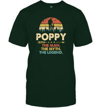 Load image into Gallery viewer, Poppy The Man The Myth The Legend T Shirt Grandpa Gift Men Cotton T-Shirt