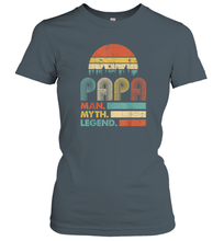Load image into Gallery viewer, Papa Man Myth Legend T Shirt Vintage For Mens Dad Father Premium Women Cotton T-Shirt