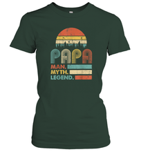 Load image into Gallery viewer, Papa Man Myth Legend T Shirt Vintage For Mens Dad Father Premium Women Cotton T-Shirt