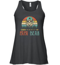 Load image into Gallery viewer, Papa bear T Shirt Vintage Daddy Wildling Father's Day Dad Gift Women Racerback Tank