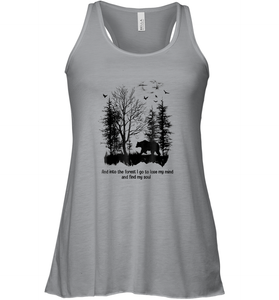 And Into The Forest I Go To Lose My Mind And Find My Soul Gifts Women Racerback Tank