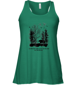 And Into The Forest I Go To Lose My Mind And Find My Soul Gifts Women Racerback Tank