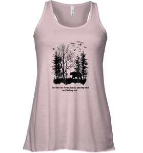 And Into The Forest I Go To Lose My Mind And Find My Soul Gifts Women Racerback Tank