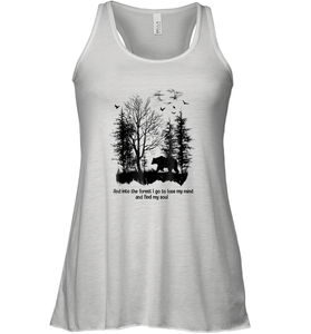 And Into The Forest I Go To Lose My Mind And Find My Soul Gifts Women Racerback Tank