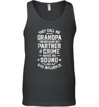 Load image into Gallery viewer, They Call Me Grandpa Partner In Crime T shirt Fathers Day Gift Men Cotton Tank Top