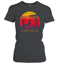 Load image into Gallery viewer, Disney Lion King Vintage Sunset Women Cotton T-Shirt