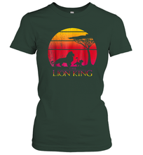 Load image into Gallery viewer, Disney Lion King Vintage Sunset Women Cotton T-Shirt
