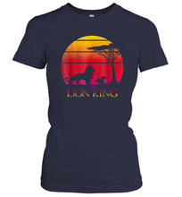 Load image into Gallery viewer, Disney Lion King Vintage Sunset Women Cotton T-Shirt