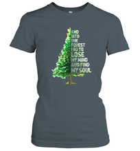 Load image into Gallery viewer, Into The Forest I Go To Lose My Mind And Find My Soul Graphic Women Cotton T-Shirt