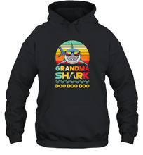 Load image into Gallery viewer, Womens Retro Vintage Grandma Shark Doo Doo Halloween Costume Unisex Hooded Sweatshirt