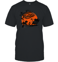 Load image into Gallery viewer, Disney Lion King Hakuna Matata Trio Orange Sunset Silhouette Premium Men Cotton T-Shirt
