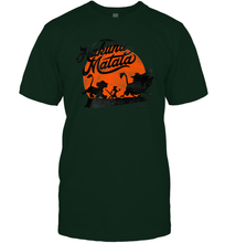 Load image into Gallery viewer, Disney Lion King Hakuna Matata Trio Orange Sunset Silhouette Premium Men Cotton T-Shirt