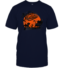 Load image into Gallery viewer, Disney Lion King Hakuna Matata Trio Orange Sunset Silhouette Premium Men Cotton T-Shirt