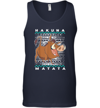 Load image into Gallery viewer, Disney Lion King Pumba Ugly Christmas Men Cotton Tank Top