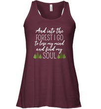 Load image into Gallery viewer, Womens And Into The Forest I Go To Lose My Mind And Find My Soul Women Racerback Tank