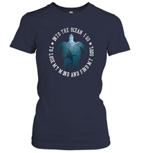 Load image into Gallery viewer, Into The Ocean I Go To Lose My Mind Turtle Sea Lovers Tee Women Cotton T-Shirt