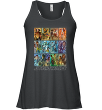Load image into Gallery viewer, Star Wars Celebration Mural Art Panels Women Racerback Tank