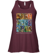 Load image into Gallery viewer, Star Wars Celebration Mural Art Panels Women Racerback Tank