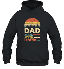 Load image into Gallery viewer, Dad The Man The Myth The Legend T Shirt Vintage Papa Gift Unisex Hooded Sweatshirt