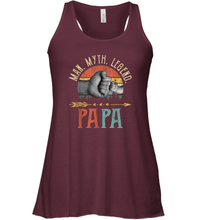 Load image into Gallery viewer, Papa Man Myth Legend T Shirt Vintage For Men Dad Father Women Racerback Tank