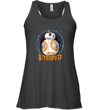 Load image into Gallery viewer, Star Wars BB 8 Beep Quote Circle Design Graphic Women Racerback Tank