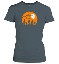 Load image into Gallery viewer, Star Wars Trick Or Treat Halloween Silhouette Premium Women Cotton T-Shirt