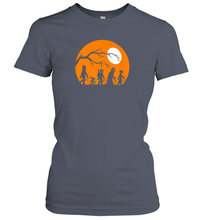 Load image into Gallery viewer, Star Wars Trick Or Treat Halloween Silhouette Premium Women Cotton T-Shirt