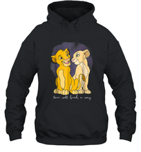 Load image into Gallery viewer, Disney Lion King Simba Nala Love Valentine's Unisex Hooded Sweatshirt