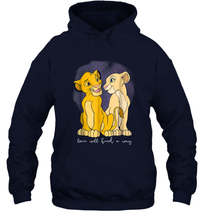 Load image into Gallery viewer, Disney Lion King Simba Nala Love Valentine's Unisex Hooded Sweatshirt
