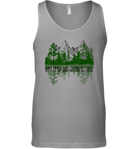 And Into The Forest I Go To Lose My Mind And Find My Soul Men Cotton Tank Top
