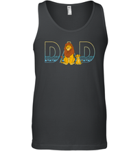 Load image into Gallery viewer, Disney The Lion King Simba and Mufasa Dad Men Cotton Tank Top