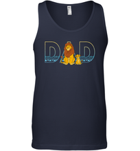 Load image into Gallery viewer, Disney The Lion King Simba and Mufasa Dad Men Cotton Tank Top